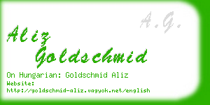 aliz goldschmid business card